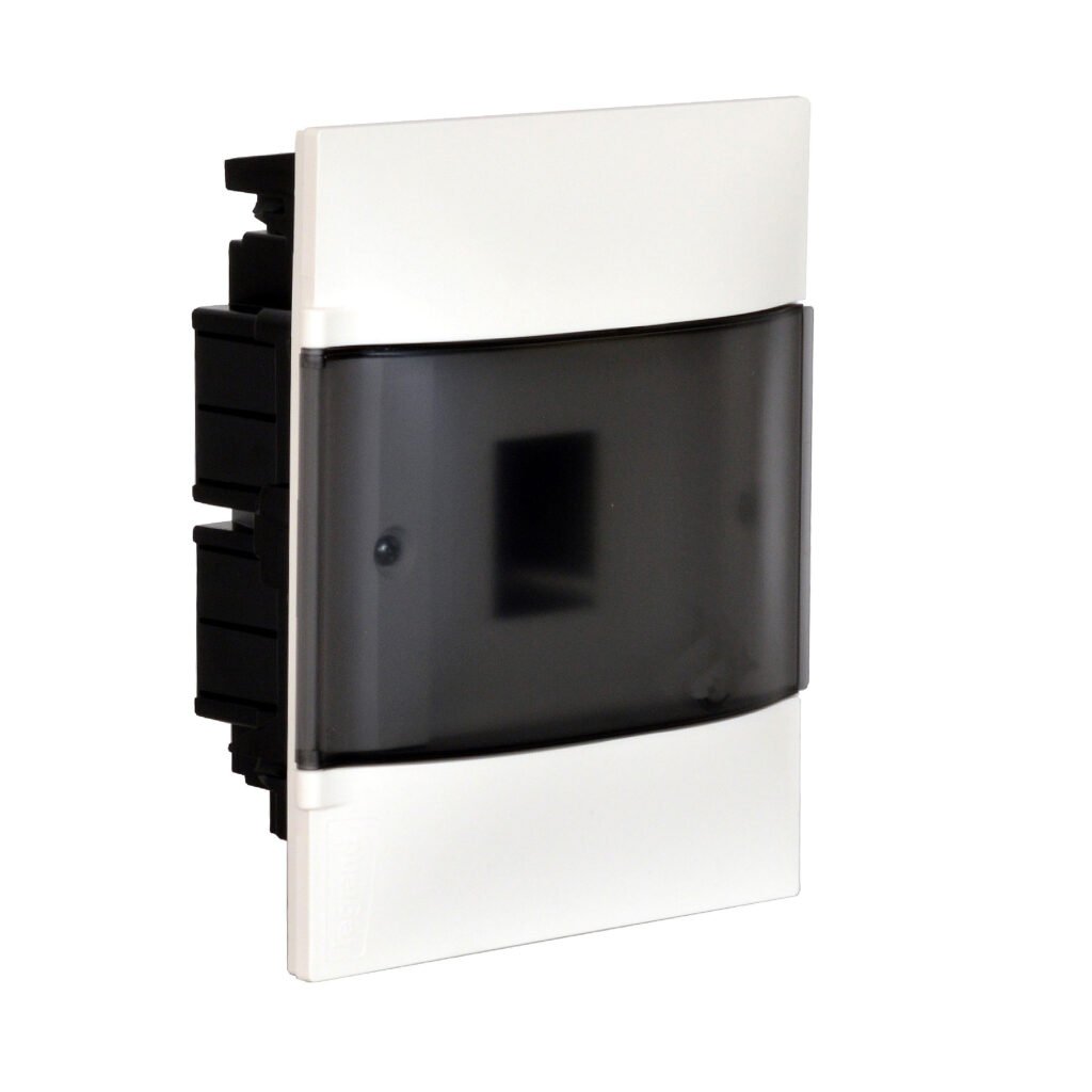 Coffret ENCASTRE 4M porte fumée Practibox S Legrand 134054