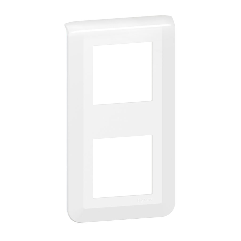 plaque 2X2M blanc VERTICAL EUR Mosaic Legrand 277822L