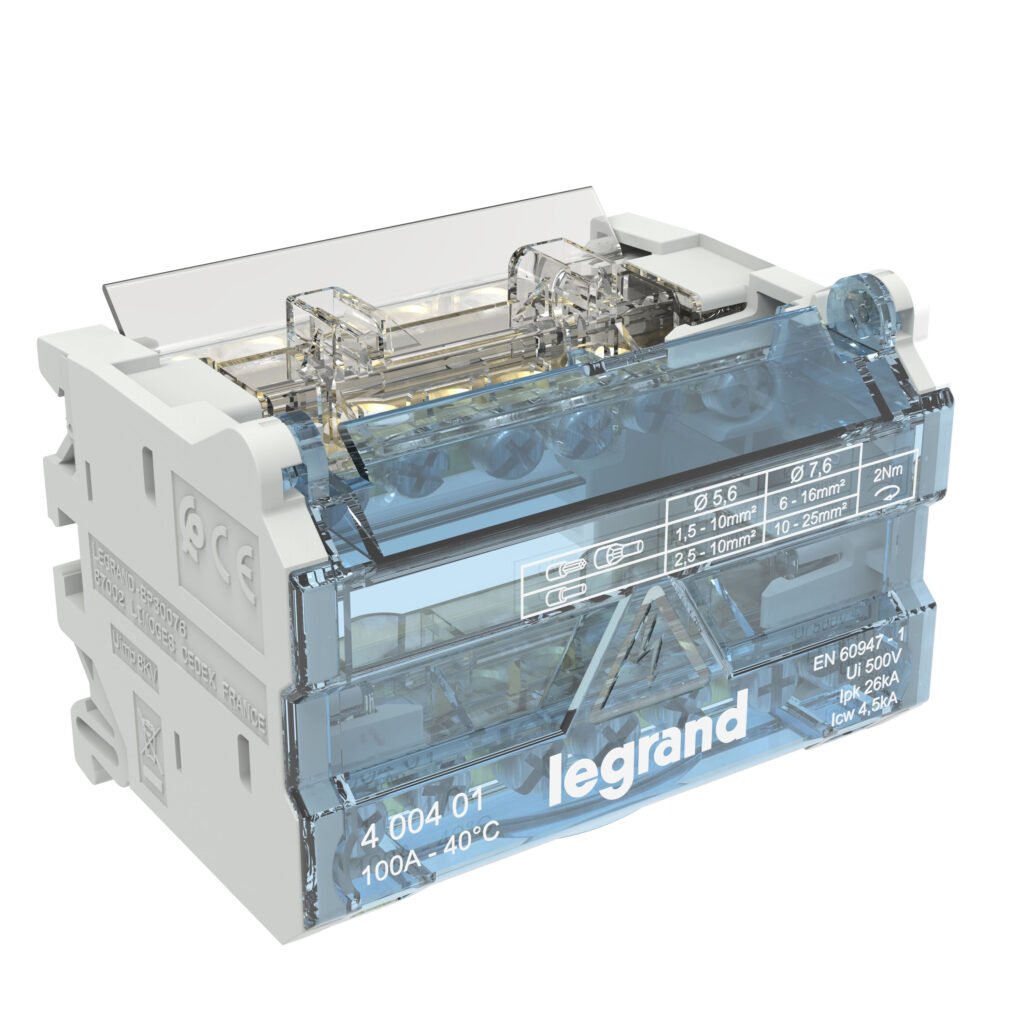 répartiteur module 2P 100A 4M répartiteurs Legrand 400401