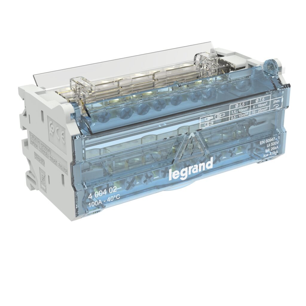 répartiteur module 2P 100A 6M répartiteurs Legrand 400402