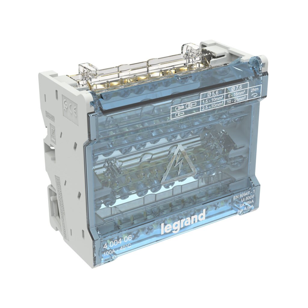 répartiteur module 4P 100A 6M répartiteurs Legrand 400406