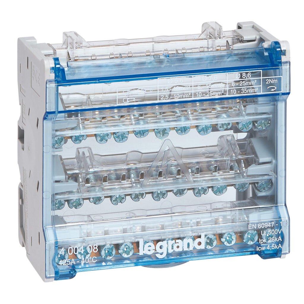 répartiteur module 4P 125A 6M répartiteurs Legrand 400408