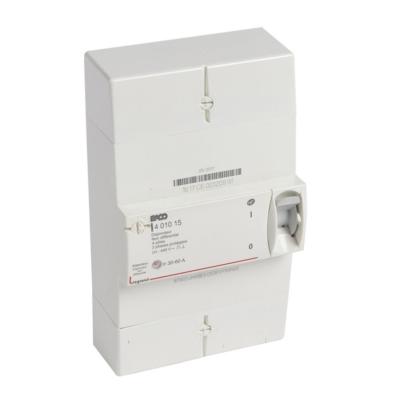 Disjoncteur de branchement Legrand Enedis 4P 30/60A