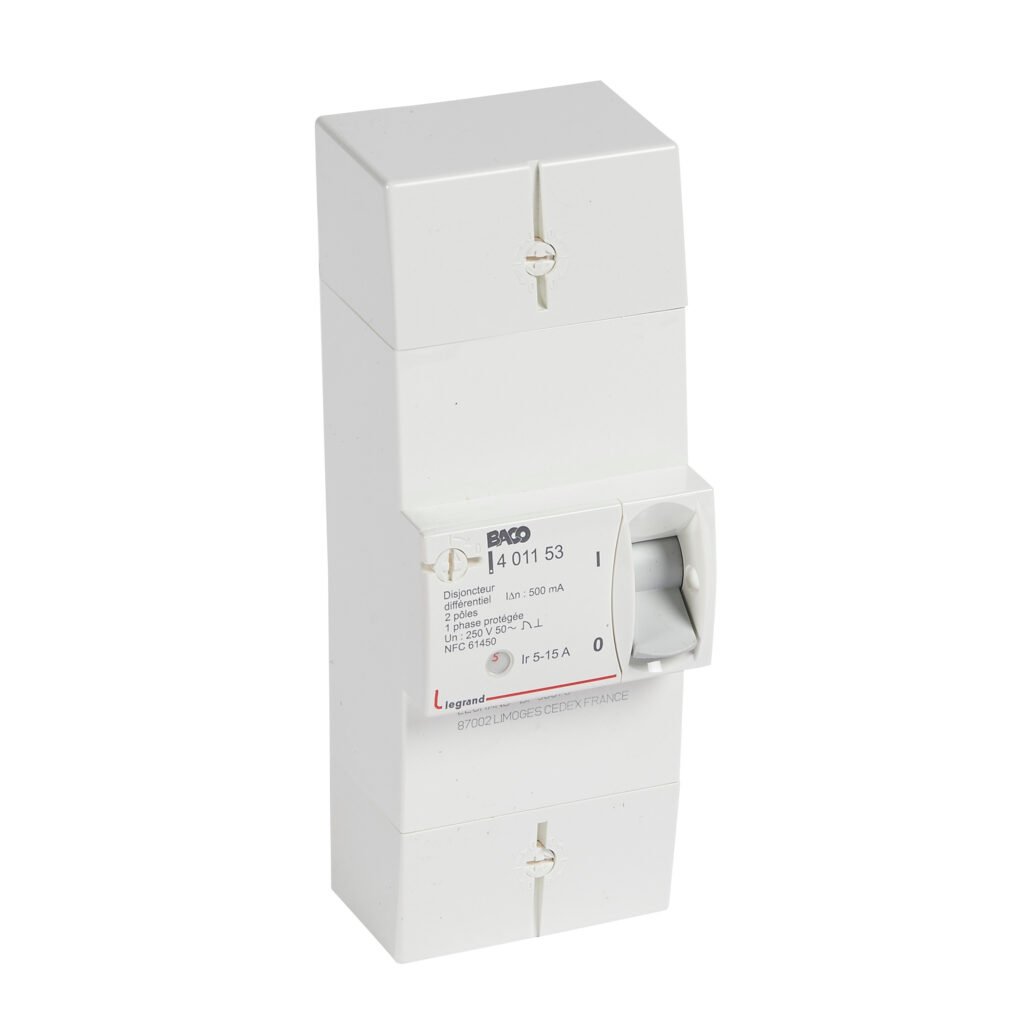 Disjoncteur de branchement Legrand Connect C.B. 2P 5/15A 500mA G