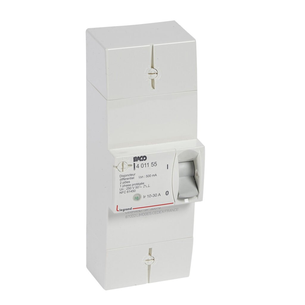 Disjoncteur de branchement Legrand Connect C.B. 2P 10/30A 500mA G