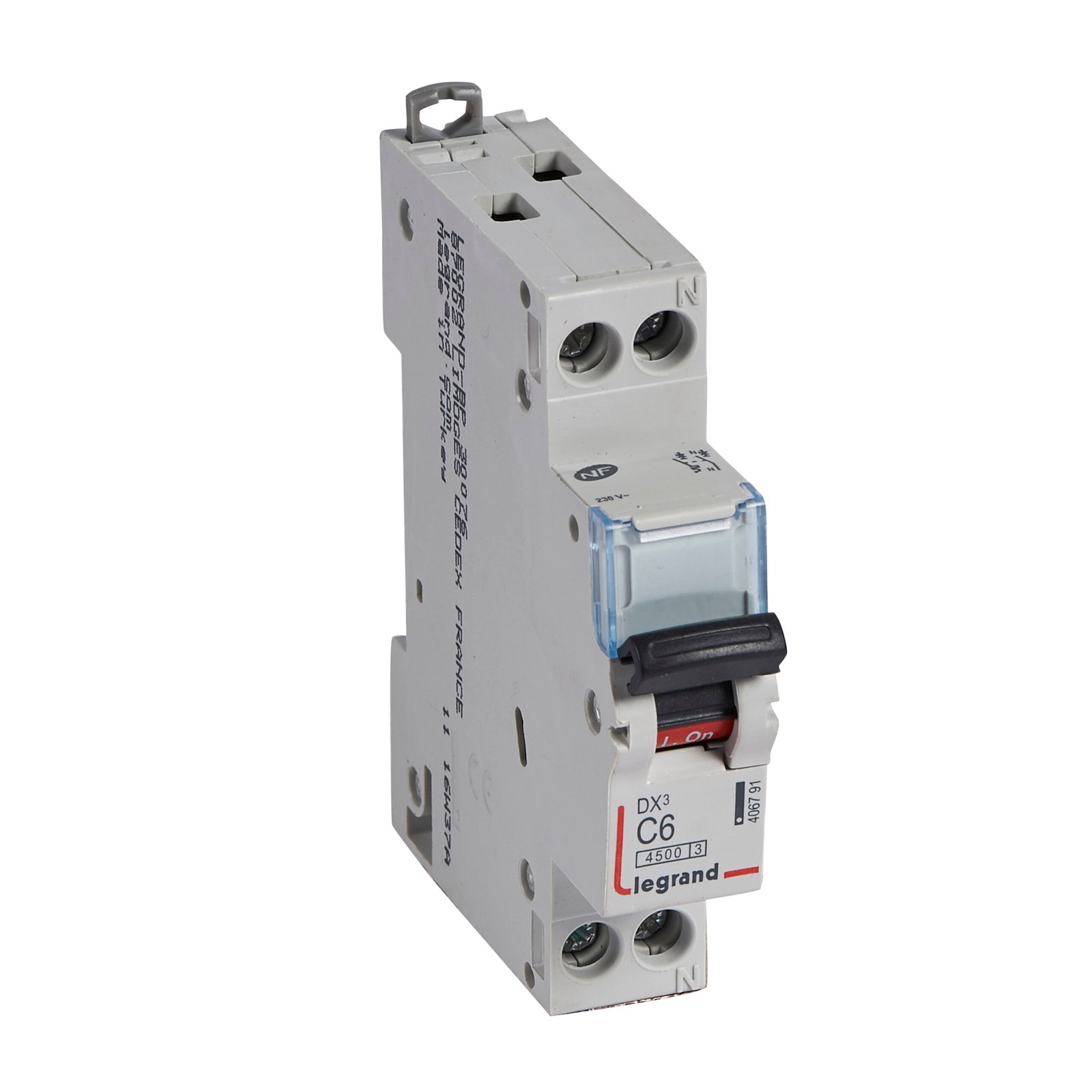 Disjoncteur Legrand DNX3 1P+N 6A courbe C 4,5kA 406791