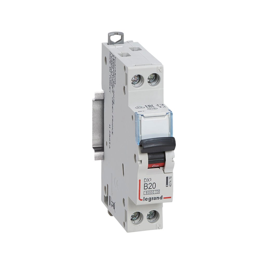 Disjoncteur Legrand DX3 1P+N B20 6000A