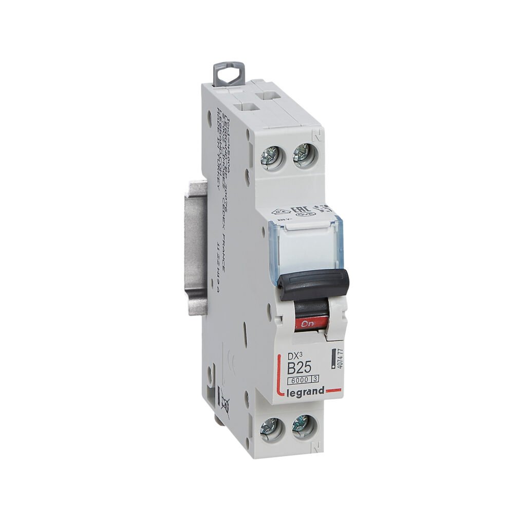 Disjoncteur Legrand DX3 1P+N B25 6000A