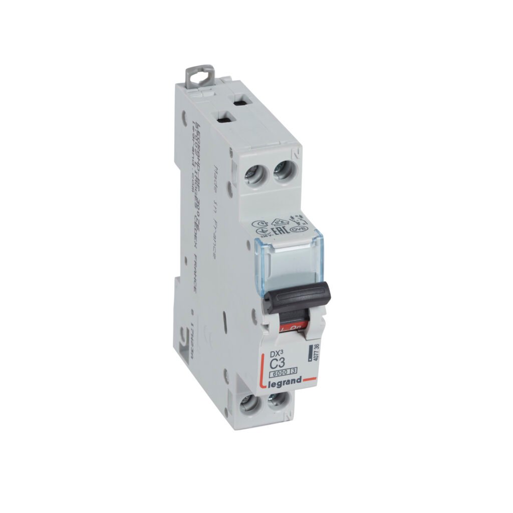 Disjoncteur Legrand DX3 1P+N 3A courbe C