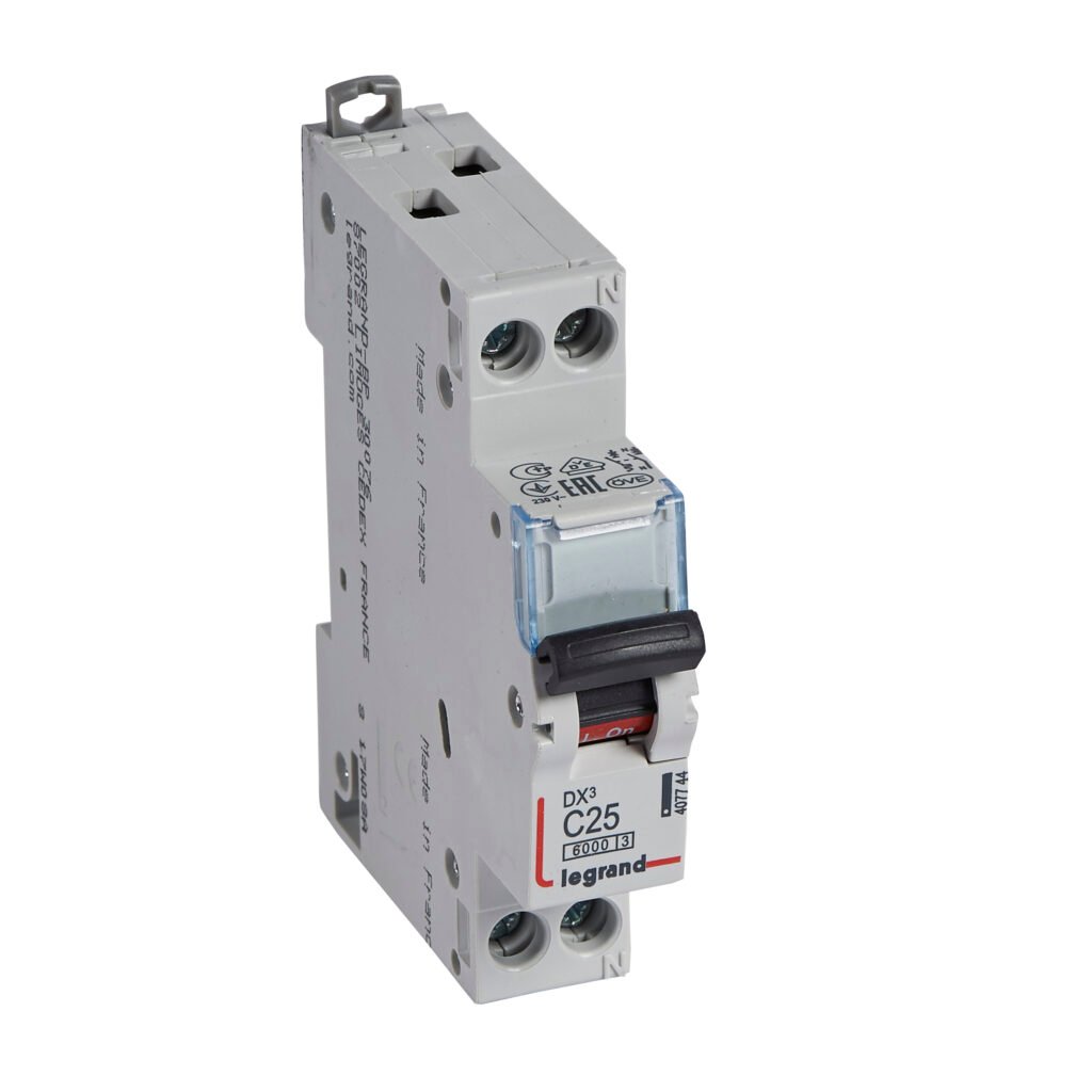 Disjoncteur Legrand DX3 1P+N 25A courbe C