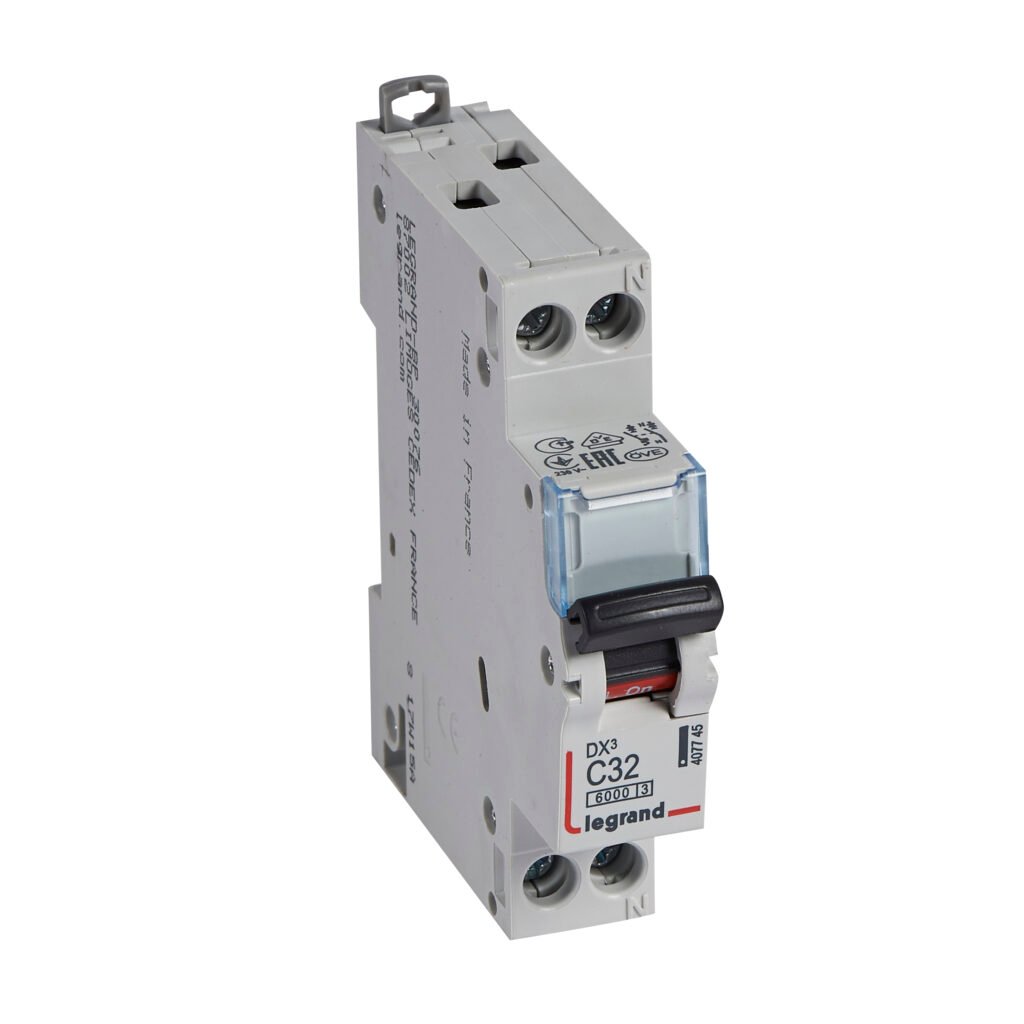 Disjoncteur Legrand DX3 1P+N 32A courbe C