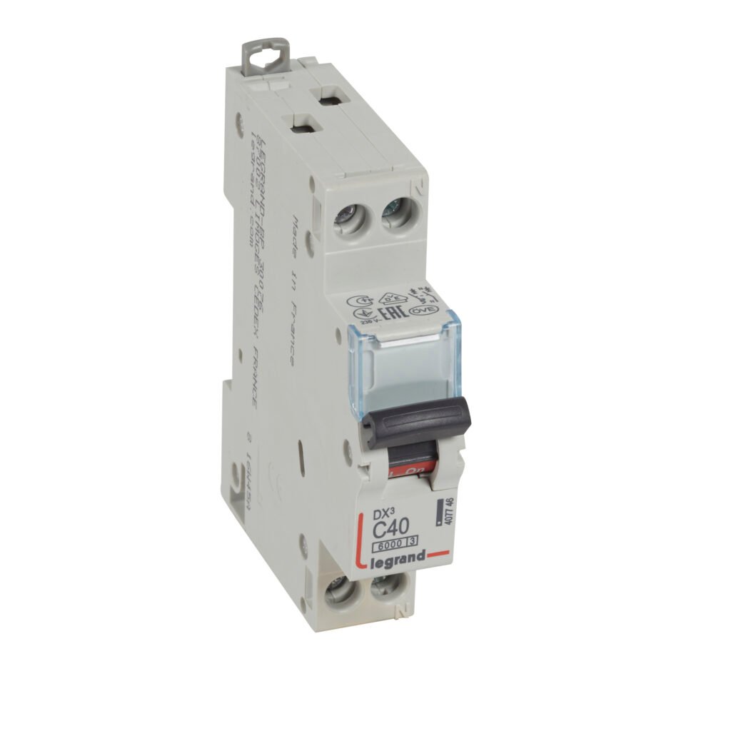 Disjoncteur Legrand DX3 1P+N 40A courbe C