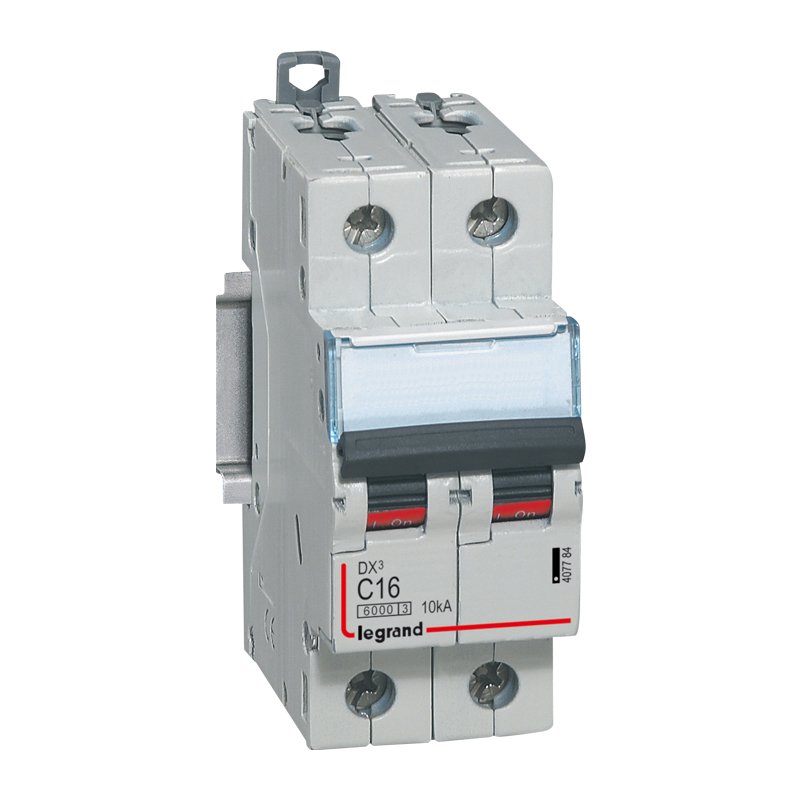 Disjoncteur Legrand DX³ 2P courbe C 16A 6000A 10kA