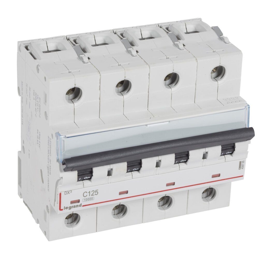 Disjoncteur Legrand DX3 4P 125A courbe C 408705
