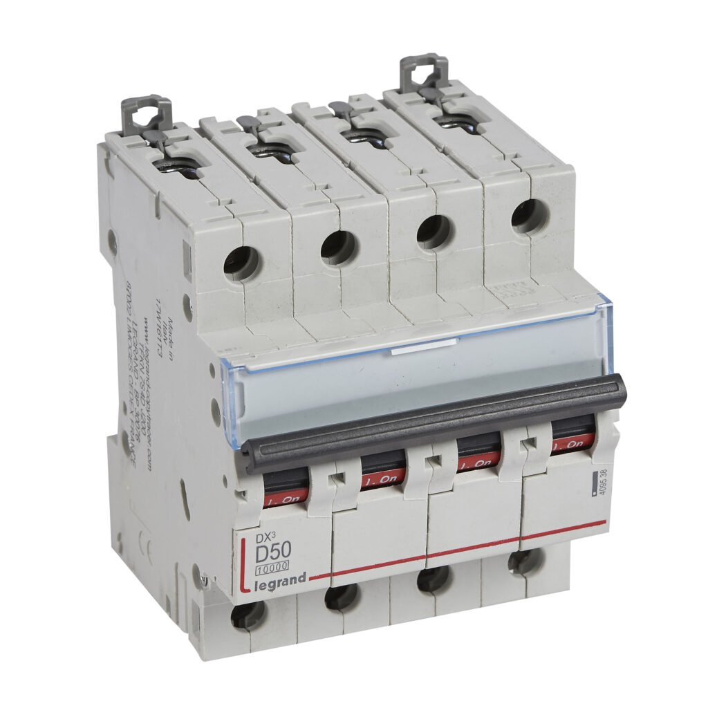 Disjoncteur Legrand DX³ 4P 50A courbe D