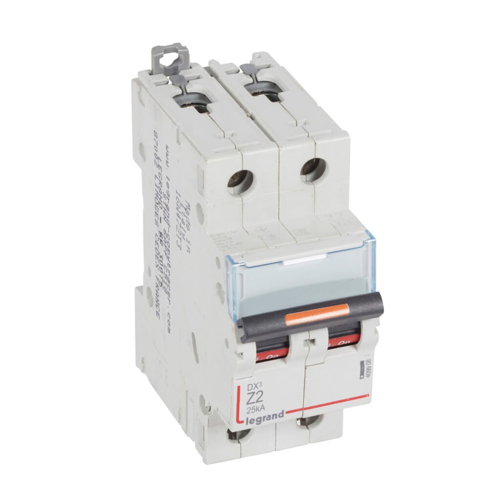 Disjoncteur Legrand DX3 2P 2A courbe Z 25kA 409908