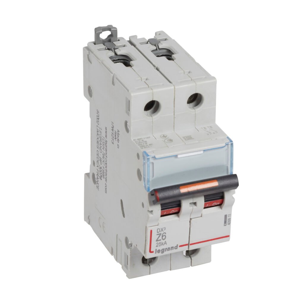 Disjoncteur Legrand DX3 2P 6A courbe Z 25kA 409911