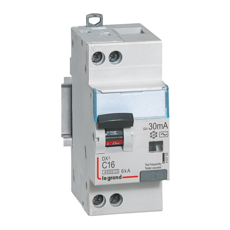 Disjoncteur différentiel Legrand DX³ 16A courbe C 30mA 410705