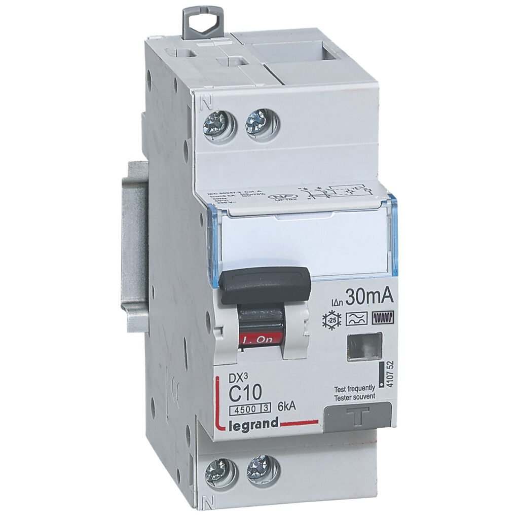 Disjoncteur différentiel Legrand DX³ 10A courbe C Type F 30mA 410752