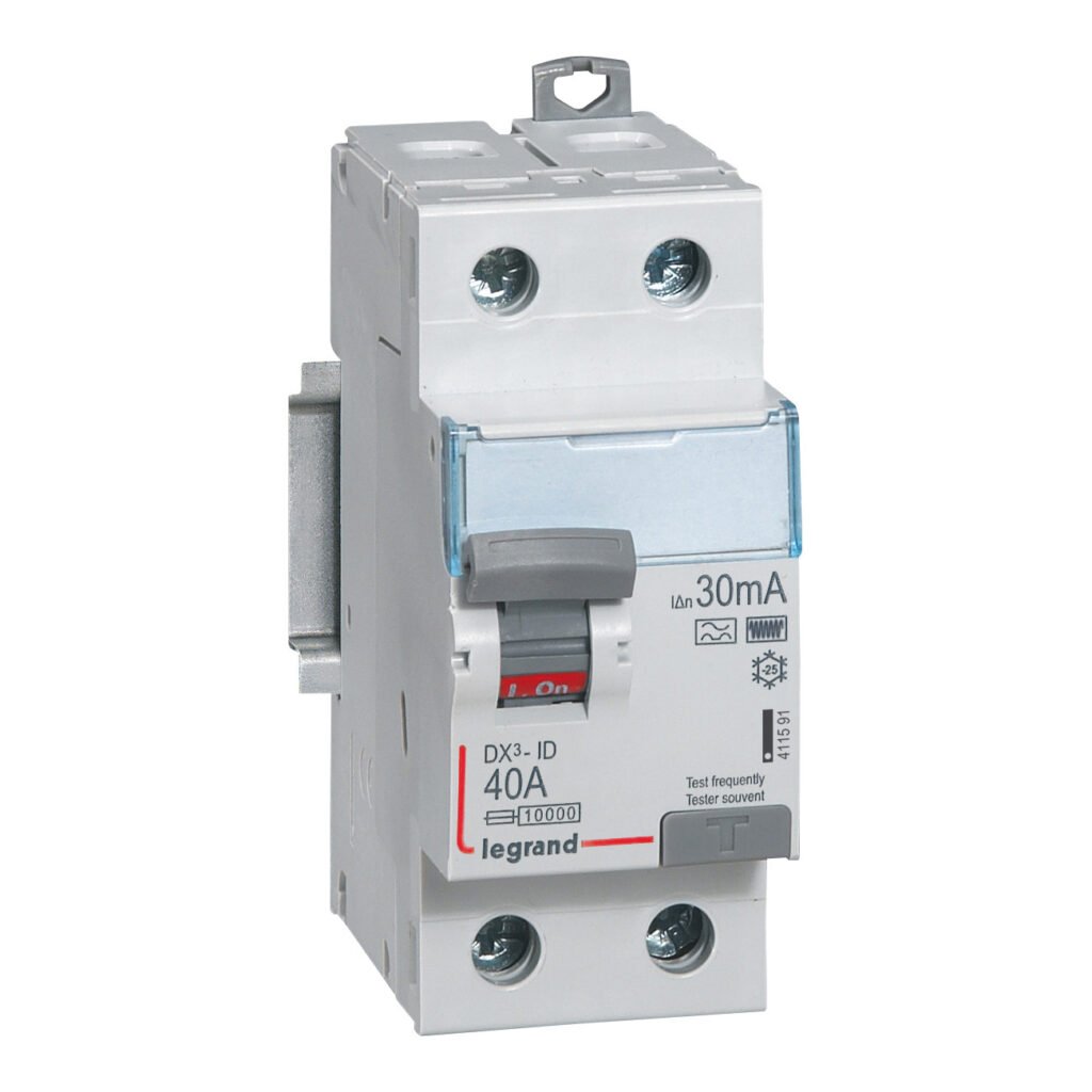 Interrupteur différentiel Legrand DX³-ID 2P 40A Type F 30mA 411591