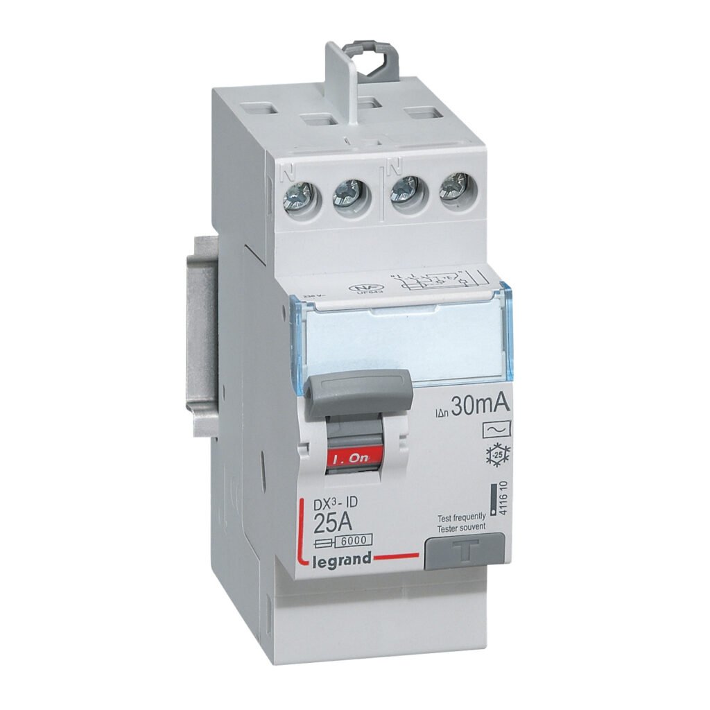 Interrupteur différentiel Legrand DX³-ID 2P 25A AC 30mA TG 411610