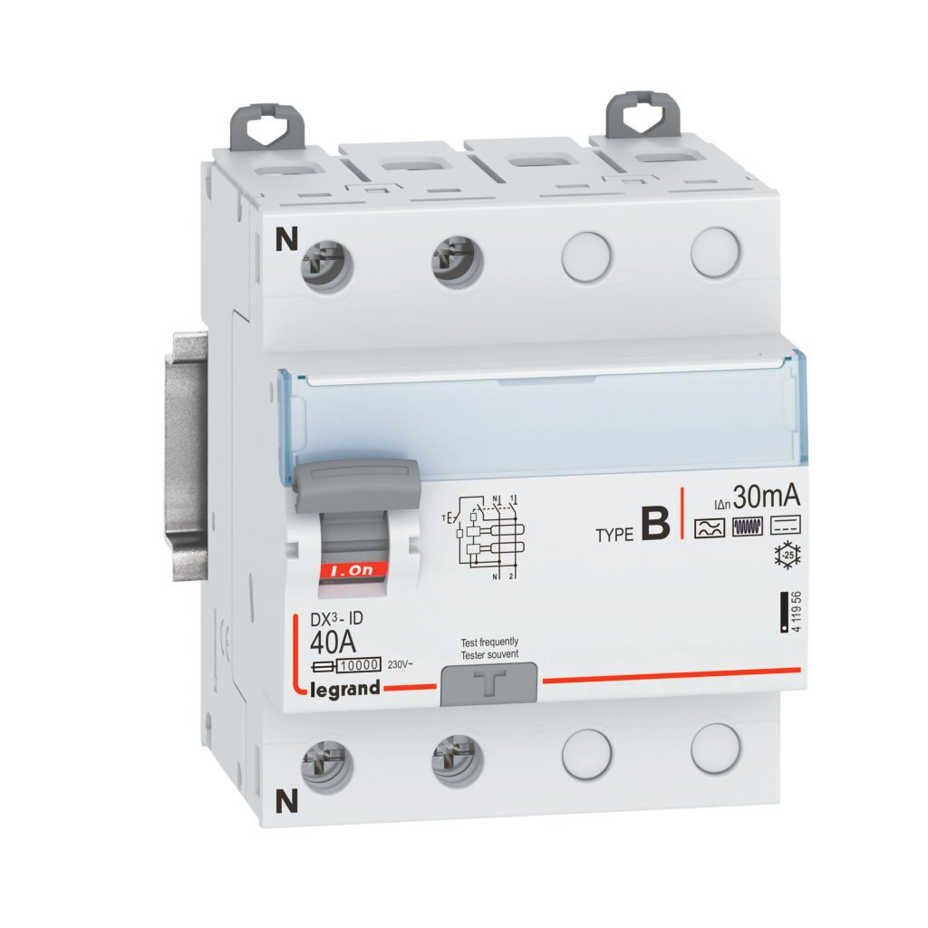 Interrupteur différentiel Legrand DX³-ID 2P 40 A Type B 30 mA
