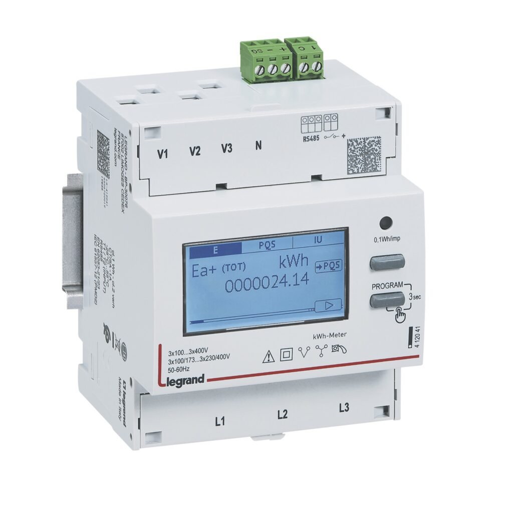 Compteur énergie triphasé Legrand EMDX3 5A RS485 412041