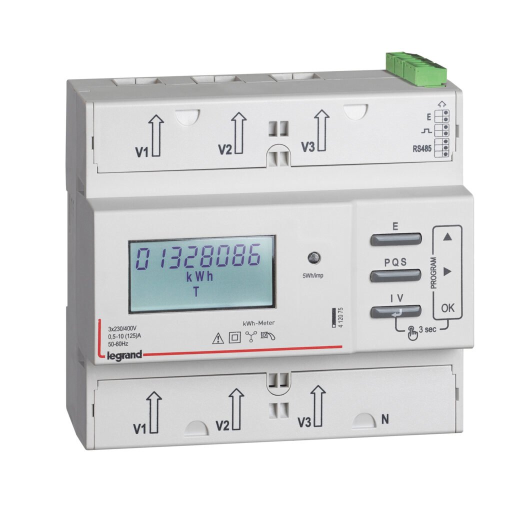 Compteur énergie Legrand EMDX3 triphasé 125A MID 412075