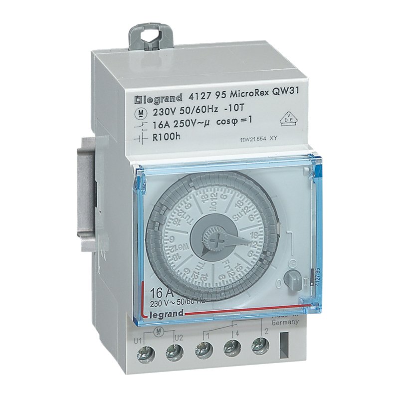 Interrupteur horaire Legrand Lexic hebdomadaire 3 modules 412795