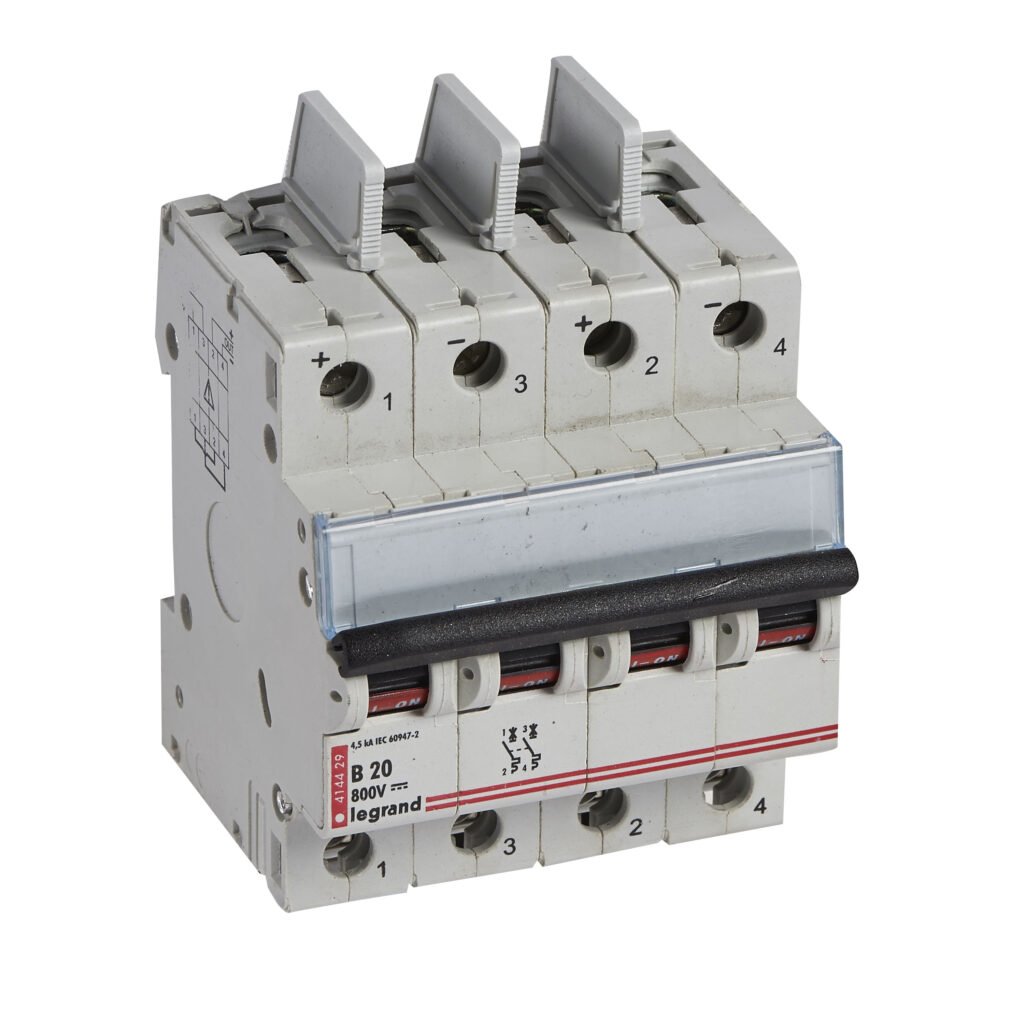 DISJONCTEUR 2P B20 800V DC photovoltaïque Legrand 414429