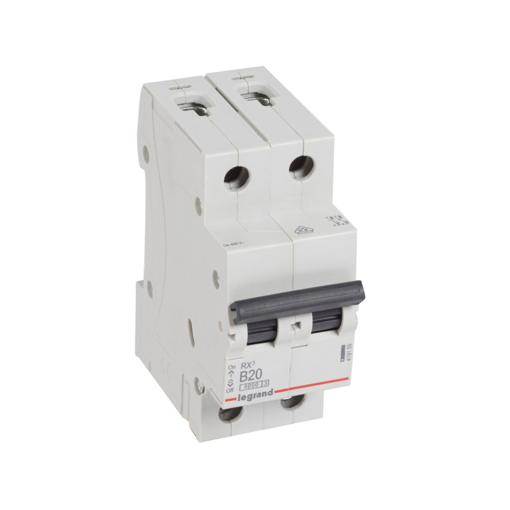 Disjoncteur Legrand RX³ 2 pôles 20 A courbe B 419159