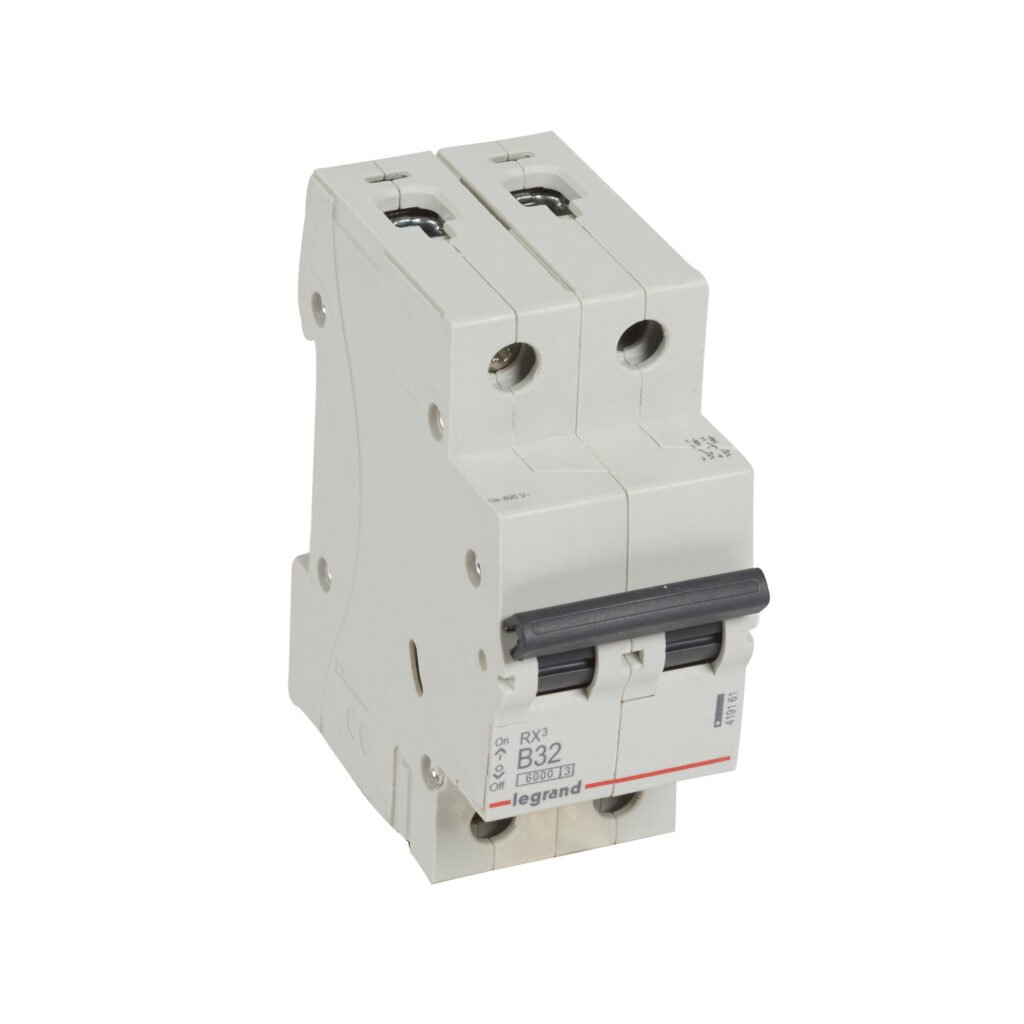Disjoncteur Legrand RX³ 2 pôles 32 A courbe B 419161