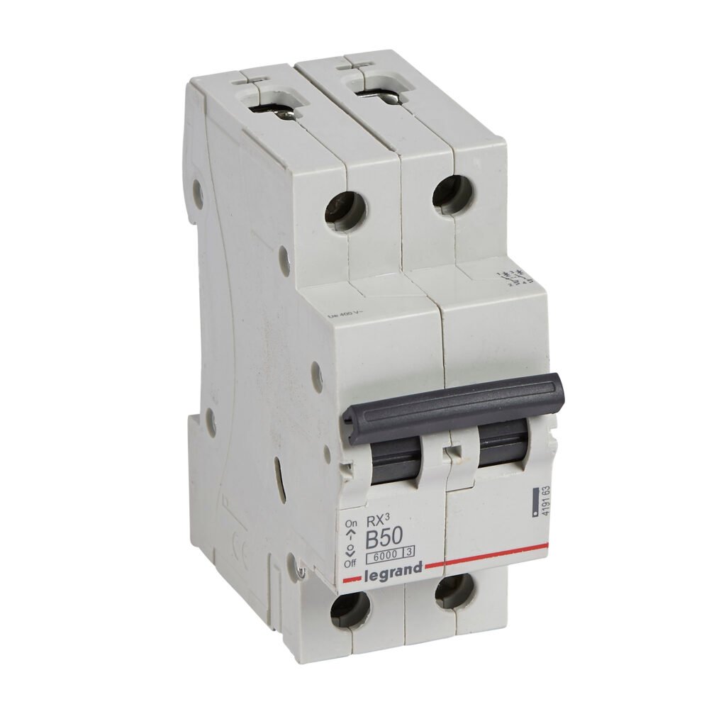 Disjoncteur Legrand RX³ 2 pôles 50 A courbe B 419163
