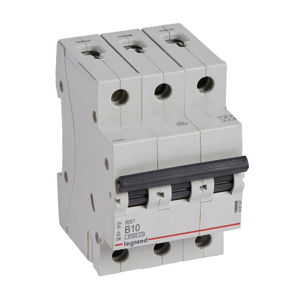 Disjoncteur Legrand RX³ 3 pôles 10 A courbe B 419167