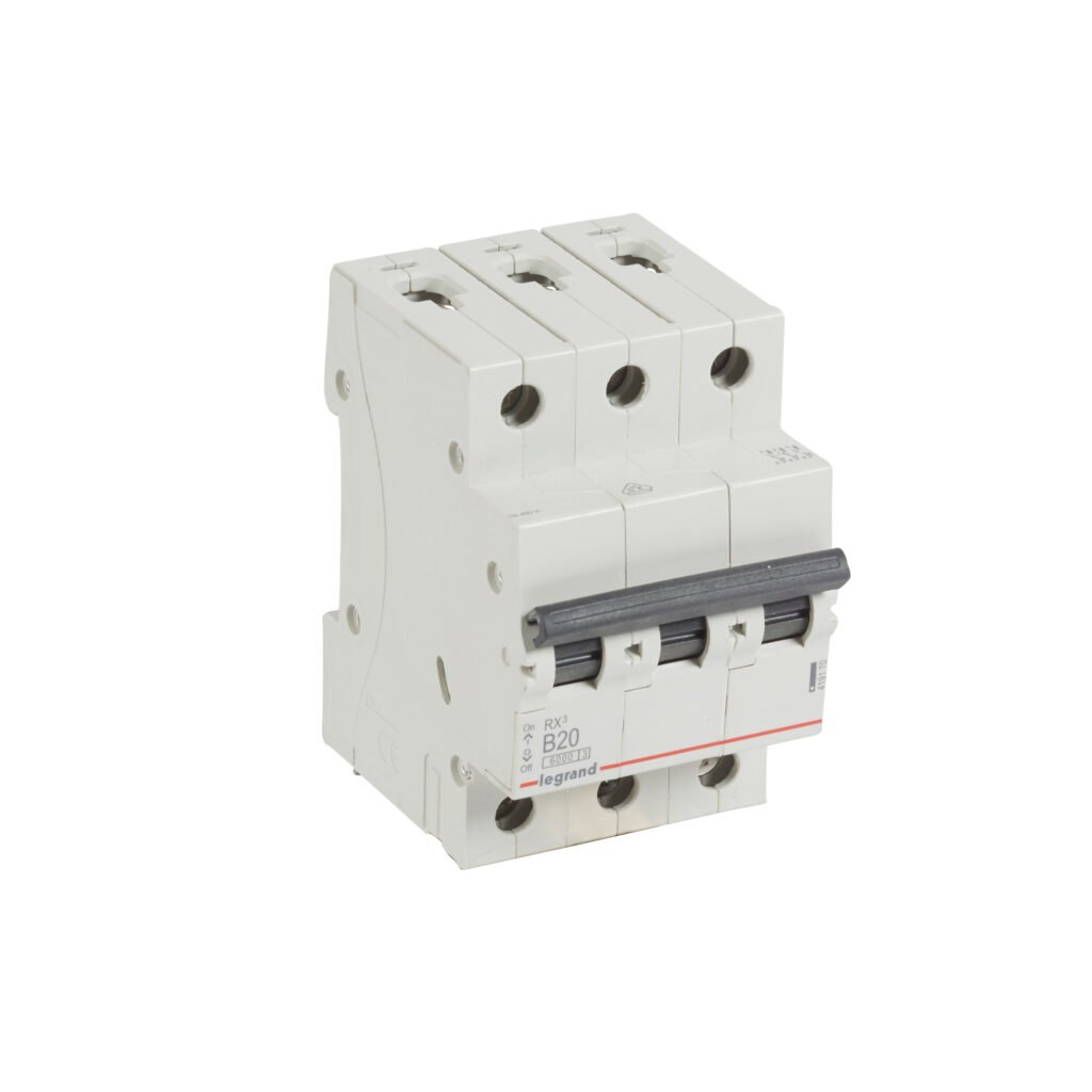 Disjoncteur Legrand RX³ 3 pôles 20 A courbe B 419170