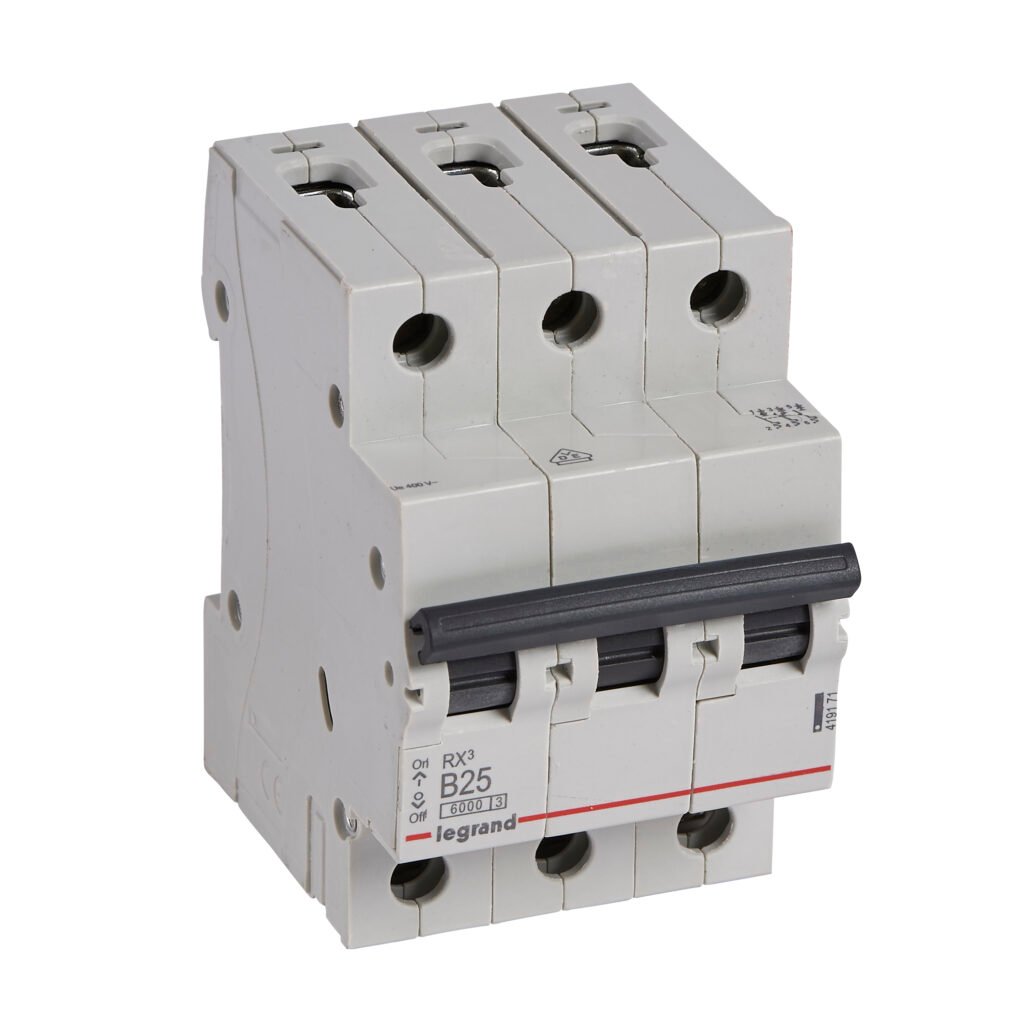 Disjoncteur Legrand RX³ 3 pôles 25 A courbe B 419171