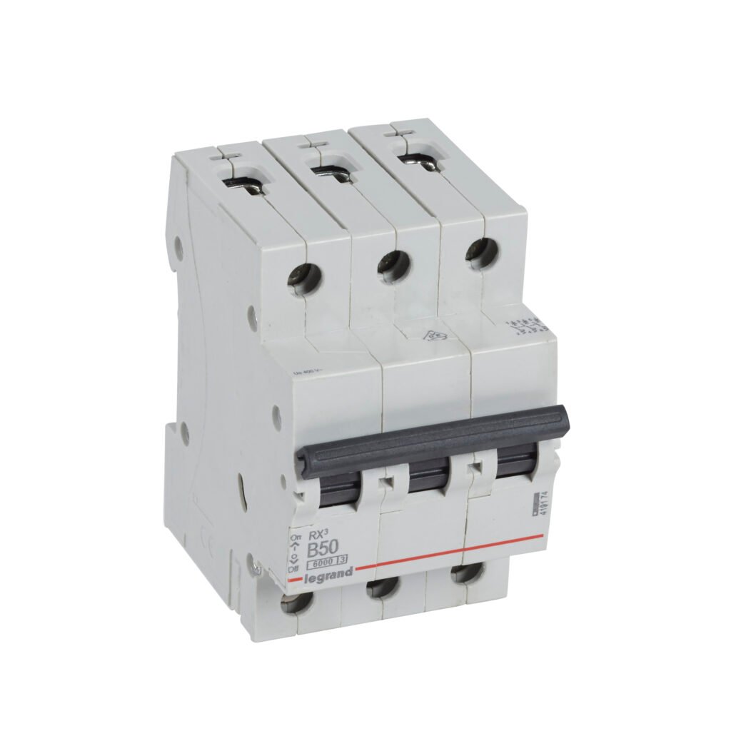 Disjoncteur Legrand RX³ 3 pôles 50 A courbe B 419174