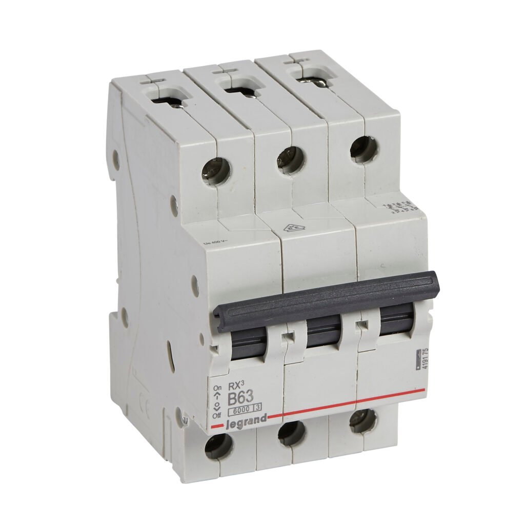 Disjoncteur Legrand RX³ 3 pôles 63 A courbe B 419175
