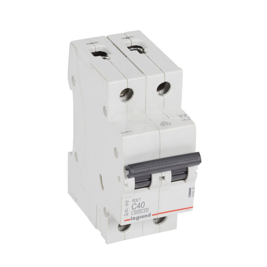 Disjoncteur Legrand RX³ 2 pôles 40 A courbe C 419228