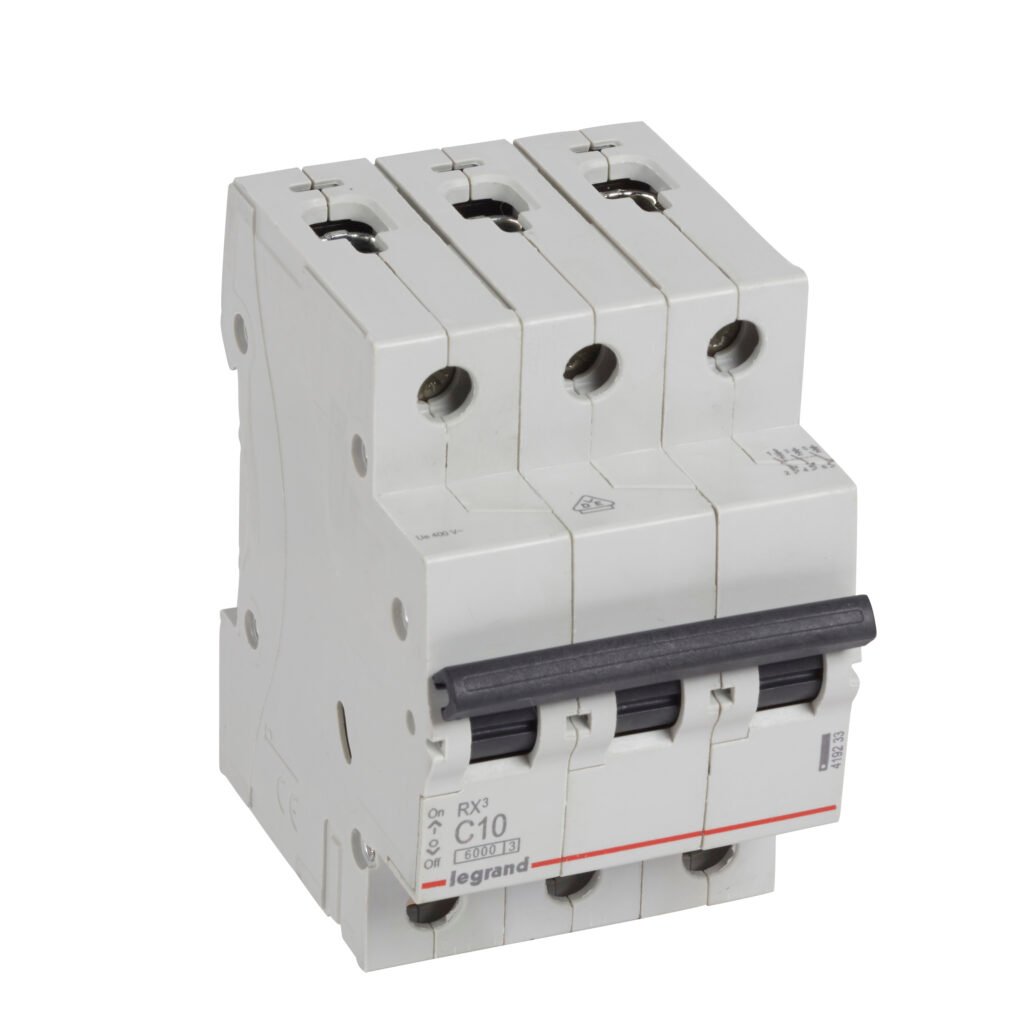 Disjoncteur Legrand RX³ 3 pôles 10 A courbe C 419233