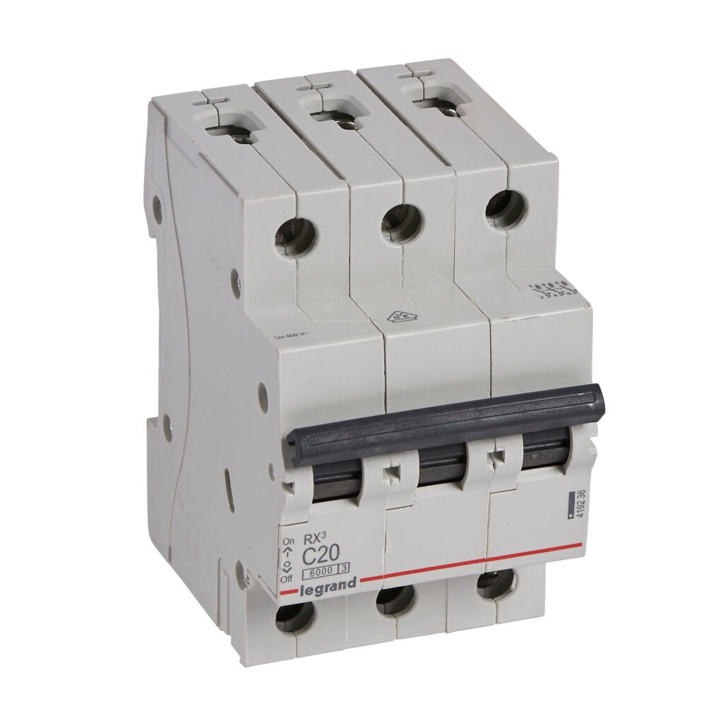 Disjoncteur Legrand RX³ 3 pôles 20 A courbe C 419236