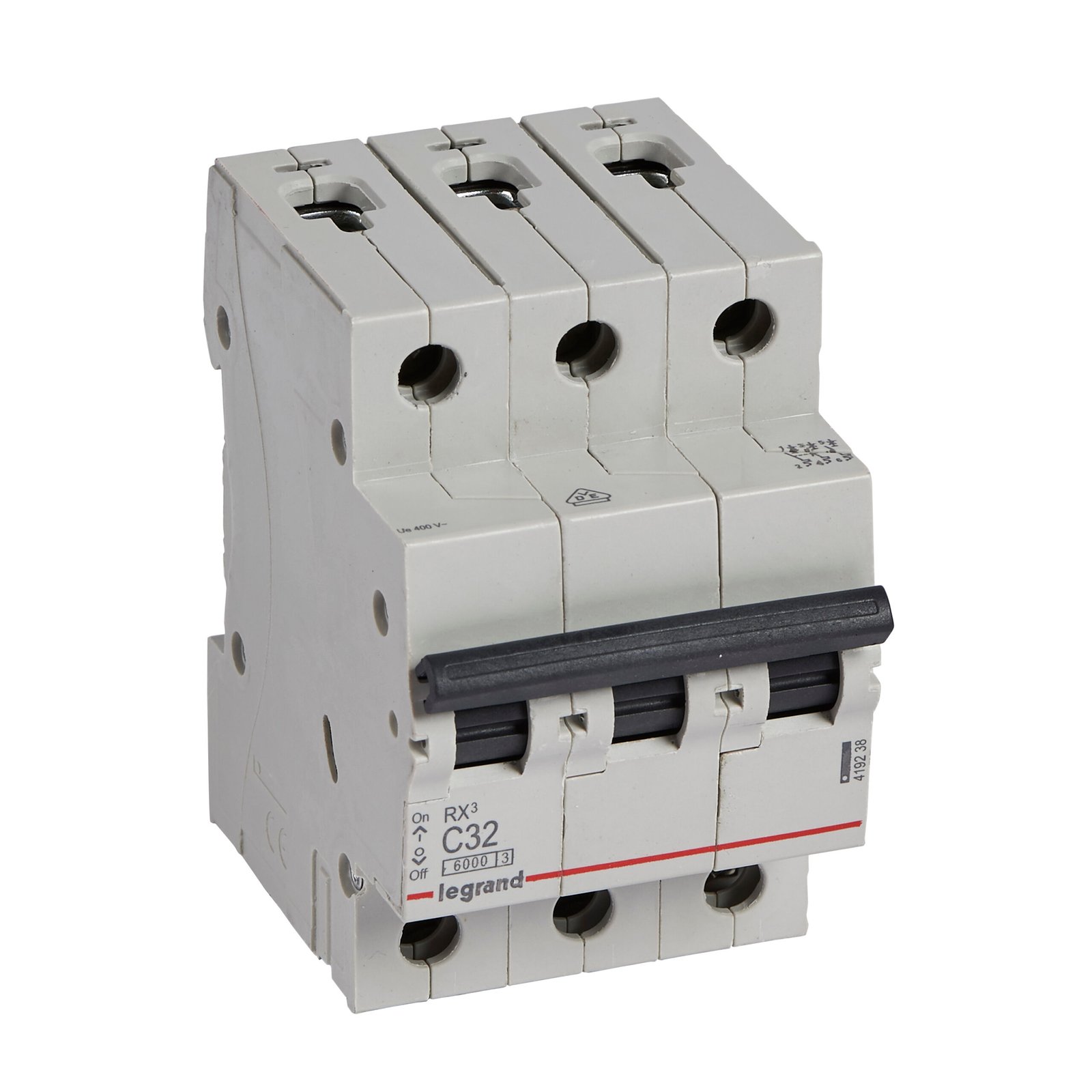 Disjoncteur Legrand RX³ 3 pôles 32 A courbe C 419238