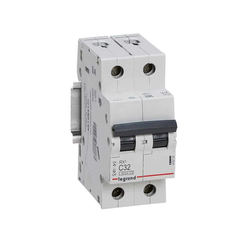 Disjoncteur Legrand RX³ 2 pôles 32 A courbe C 419700