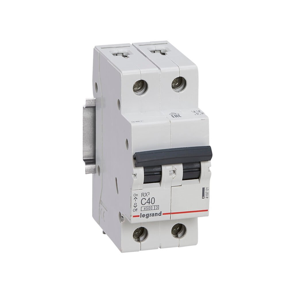 Disjoncteur Legrand RX³ 2 pôles 40 A courbe C 419701