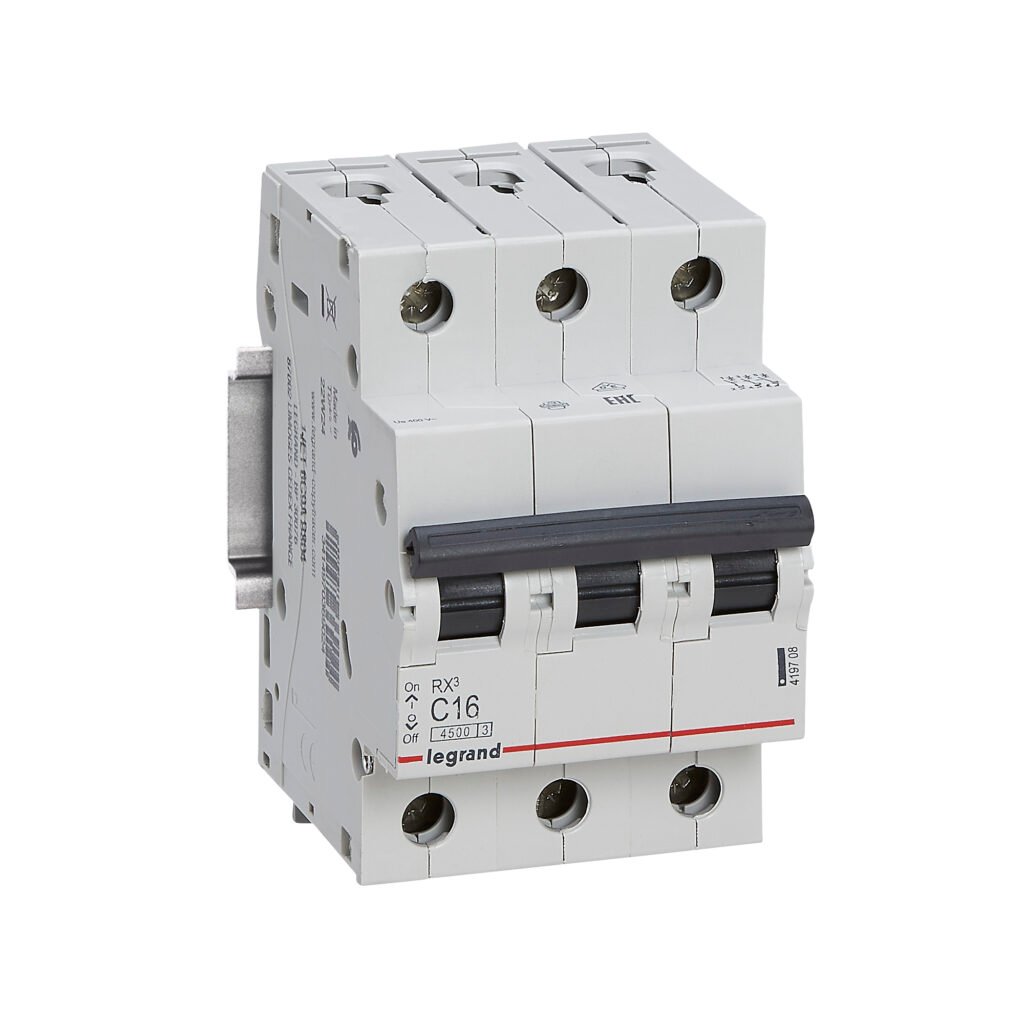 Disjoncteur Legrand RX³ 3 pôles 16 A courbe C 419708