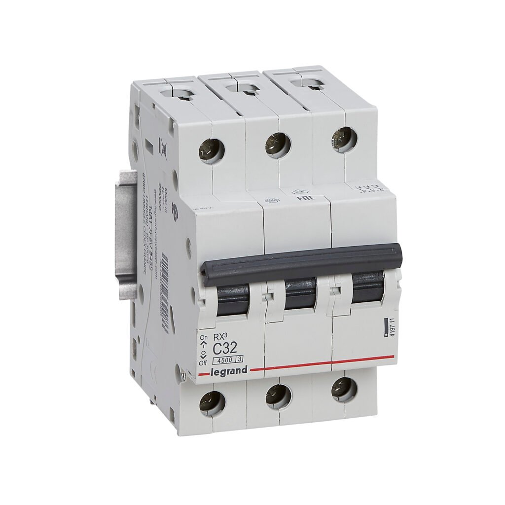 Disjoncteur Legrand RX³ 3 pôles 32 A courbe C 419711