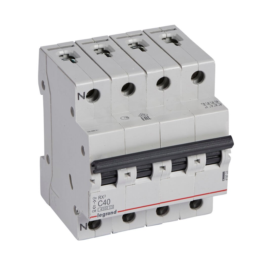 Disjoncteur Legrand RX³ 3 pôles + neutre 40 A courbe C 419723