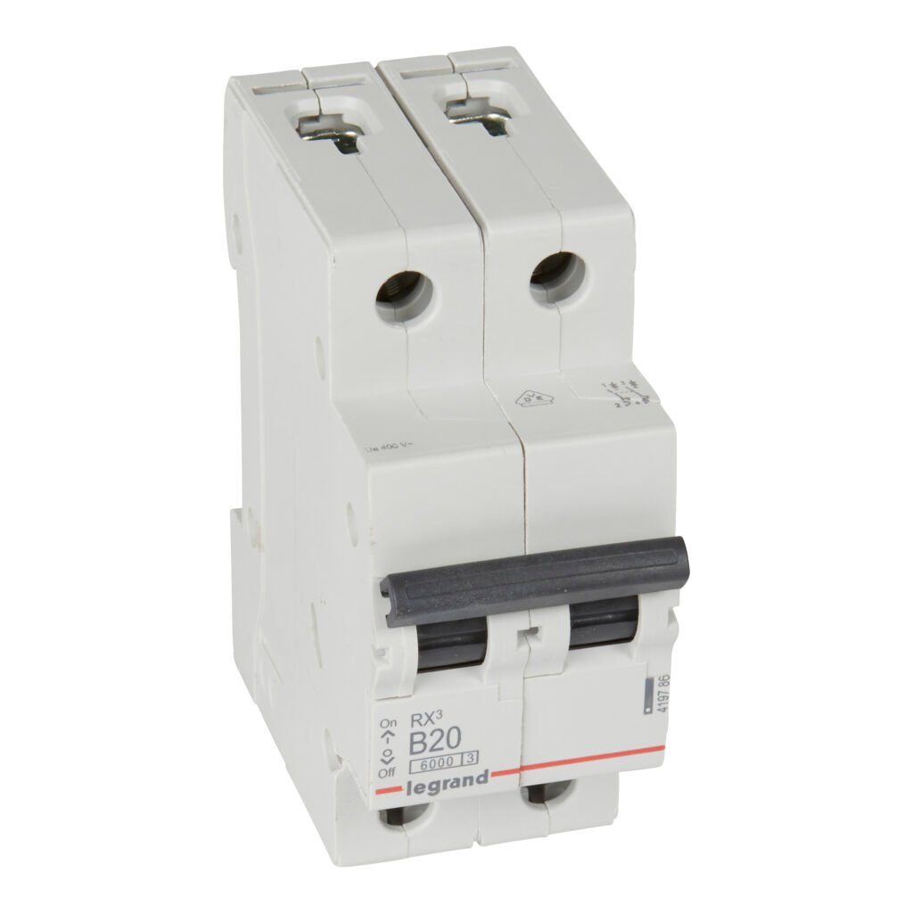 Disjoncteur Legrand RX³ 2 pôles 20 A courbe B 419786