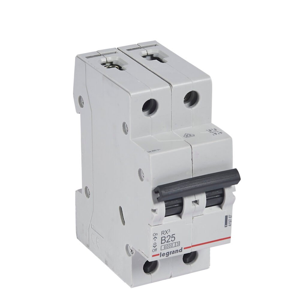 Disjoncteur Legrand RX³ 2 pôles 25 A courbe B 419787
