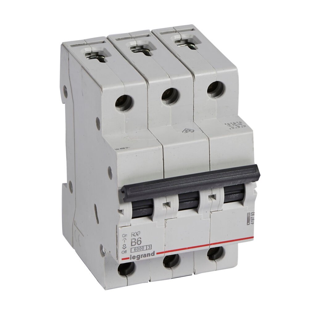 Disjoncteur Legrand RX³ 3 pôles 6 A courbe B 419793